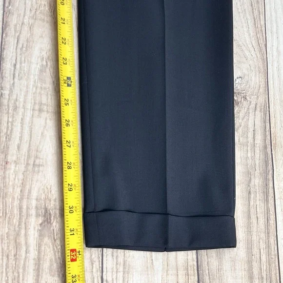 Ralph Lauren BLACK LABEL Wool Pleated Cuffed Pants UltraFlex Classic Fit 42x32 - Picture 6 of 7